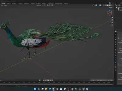 Peacock V4E 3D model