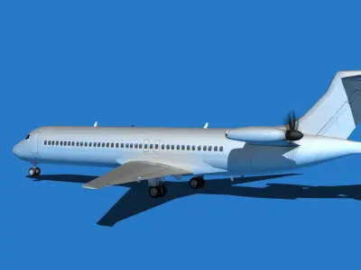 Boeing 7X7-1 Jet Fan V101 3D model