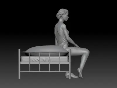 WAKE UP NURSE GIRL 1 3D print model