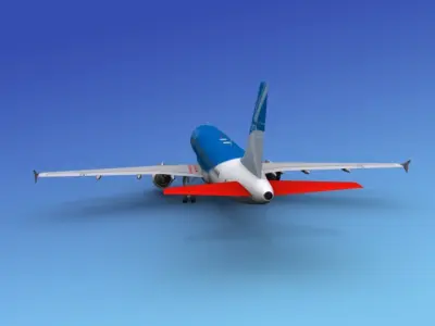 Airbus A320 British BMI 3D model