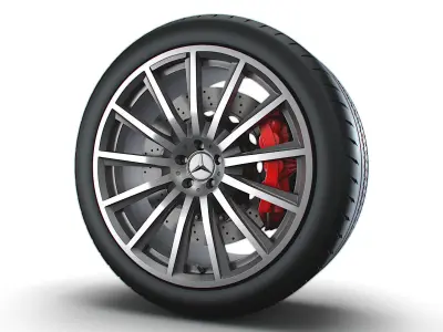 Mercedes GLE 130 wheel 3D model