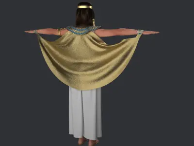 Cleopatra egyptian woman 3D model