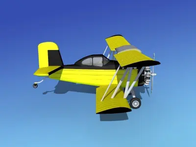 Grumman G-164 AgCat V06 3D model