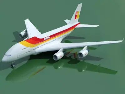 Airbus A380 Iberia 3D model