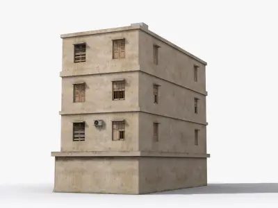 Arab Middle East Building x32 Low-poly 3D model