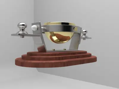 Compass gold cup 3D model