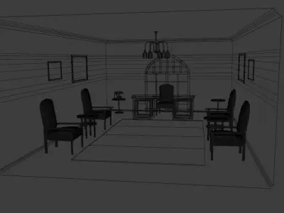 Mustafa Kemal Ataturk Private Office 3D model