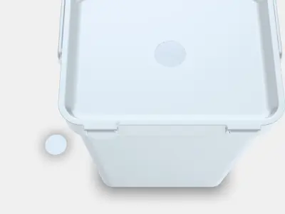 HALLBAR container with lid 1 3D model