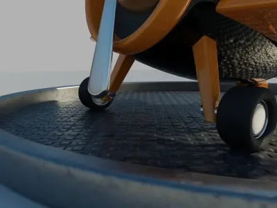 Cartoon Airplane 3D model