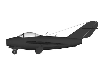 Mikoyan-Gurevich MiG-15 3D model