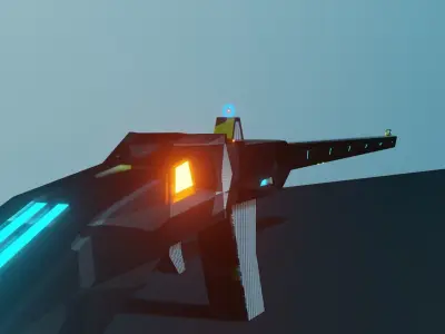 Tech Rifle Free 3D model