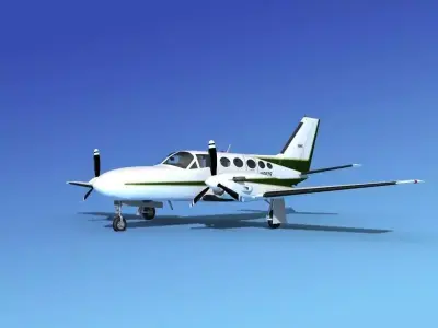 Cessna 425 Conquest I V04 3D model