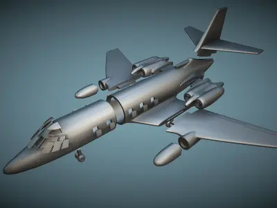 Lockheed C-140 JetStar - 3D Printable Model 3D print model