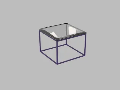 GLASS TABLE Free low-poly 3D model get