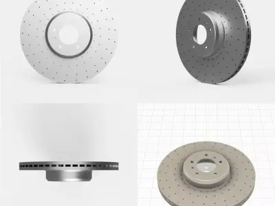 Brake rotor disk model 3 3D model