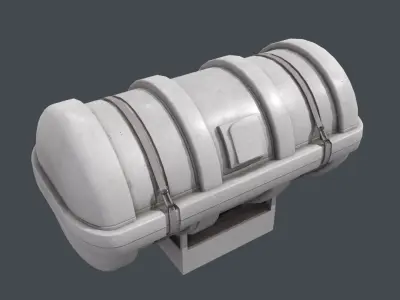 liferaft throw overboard (DK-16) 3D model