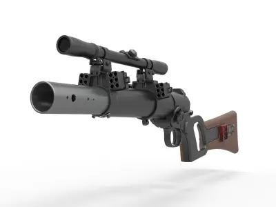 Boba Fett blaster carbine from Star Wars The Empire Strikes Back 3D model