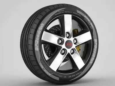 Wheel Kia 1 3D model