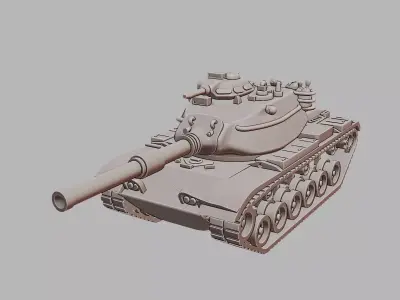 M60A1 Main Battle Tank Cold War U S Armor 3D Printable  3D print model