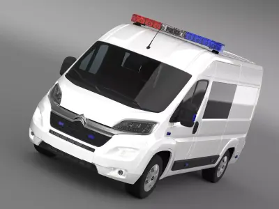 Citroen Relay Police 2017 3D model