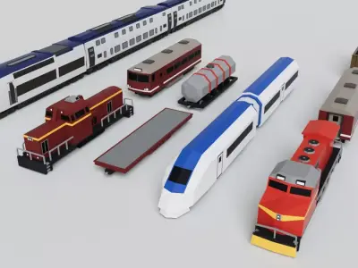 150 Vehicles Mega Pack Collection Game Ready Free 3D model