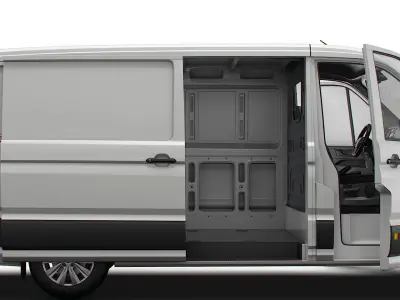 MAN TGE Panel Van L2H1 HQ Interior 2023 3D model