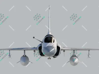 JF-17 Thunder Nigeria Realistic Rigged Low-poly 3D model