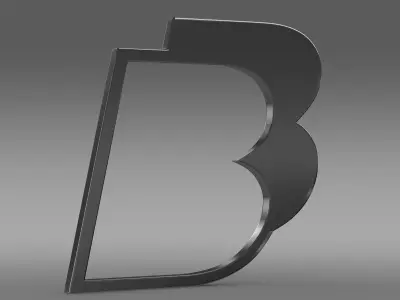 BB logo 3D model