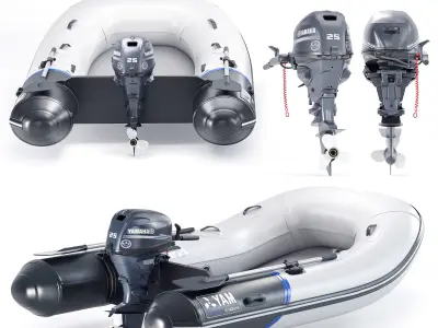 YAM 310S - Boat 3D model