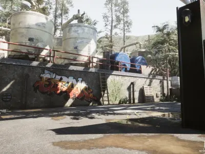 Abandoned Facility MODULAR - UNITY --HDRP-URP-- Low-poly 3D model