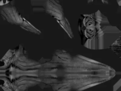 Hadrosaurus Lowpoly dinosaur Low-poly 3D model