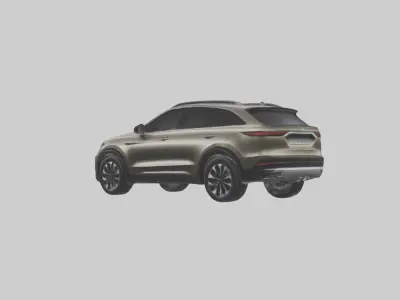 Highend Crossover SUV model Low-poly 3D model