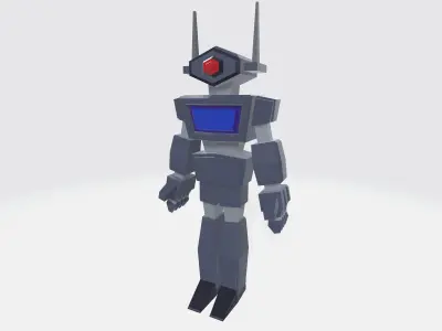 Ai Robot for game Free low-poly 3D model