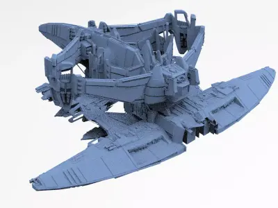 Dark Terra Former ship 7 3D model