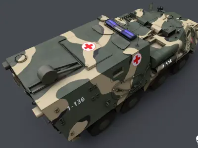 BBM 4C Low-poly 3D model