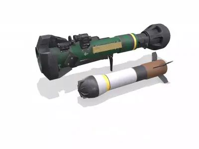 NLAW Next Generation Light Anti-tank Weapon Low-poly PBR Low-poly 3D model