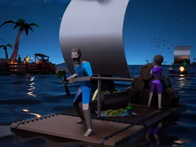 Pirat Pack Low-poly 3D model