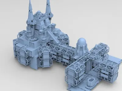 Ancient Mars dig site 1 3D model