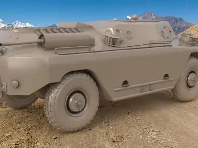 FUG OT 65 Clay V Ray 3D model