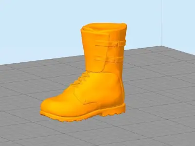 MENS MILITARY BOOTS STL FILE 3D print model