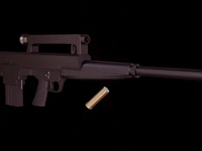 Heckler Koch CAWS 12 Gauge Shotgun Free 3D model