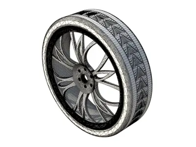 tire wheel 3D model