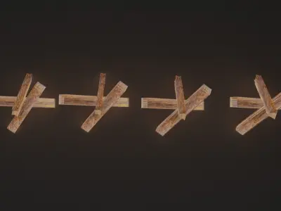 Hedgehog Anti Tank 3D model