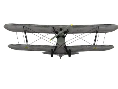 polikarpov po-2 Low-poly 3D model