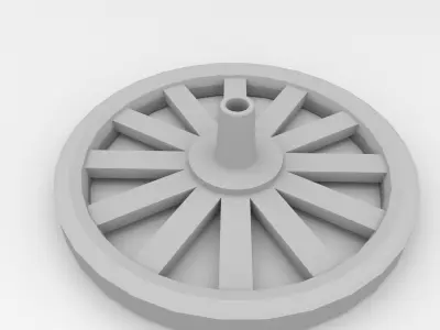 Old Wheel 3D model