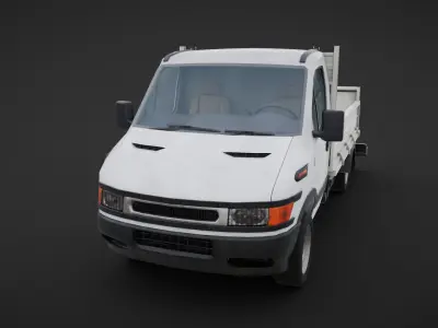 Iveco pick up truck Low-poly 3D model