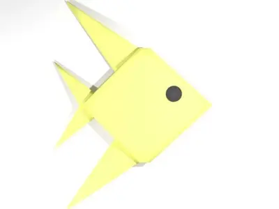 Origami - Fish 3D model