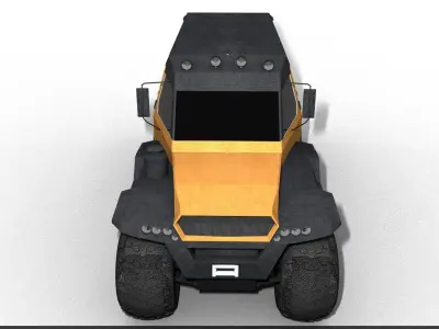 shaman all terrain vehicle Low-poly 3D model