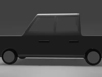LowPoly Car - Games ready Free low-poly 3D model