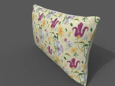 Cushion furniture Low-poly 3D model purchase